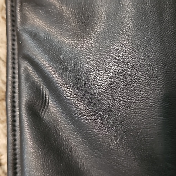 Ashley Stewart Womens sz 26/28 Faux Leather Leggings Black Biker Witchy Goth NWT - Picture 7 of 7